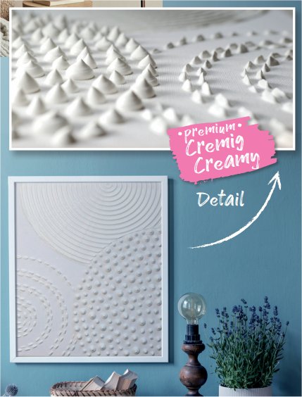 Viva Decor® Texture Paste PREMIUM creamy (3kg, White) matte