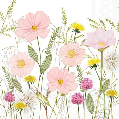 12 ronde servetten bloemen gouden bloemen op zwart als tafeldecoratie. Papieren servetten met motief. Ook voor decoupage en servettechniek 32